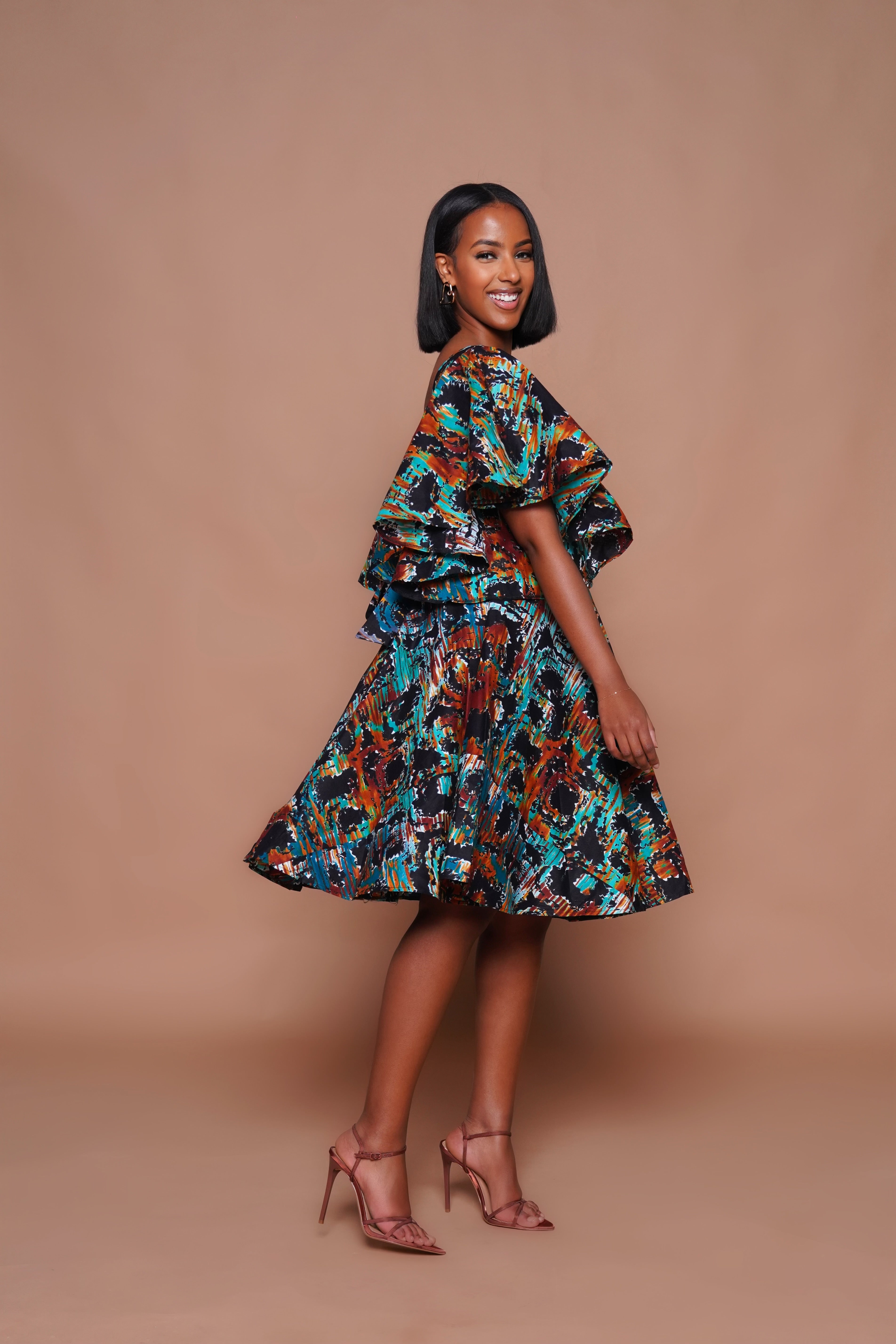 ZINA Maxi Mesh Dress – African Party Dress | Lili Creation
