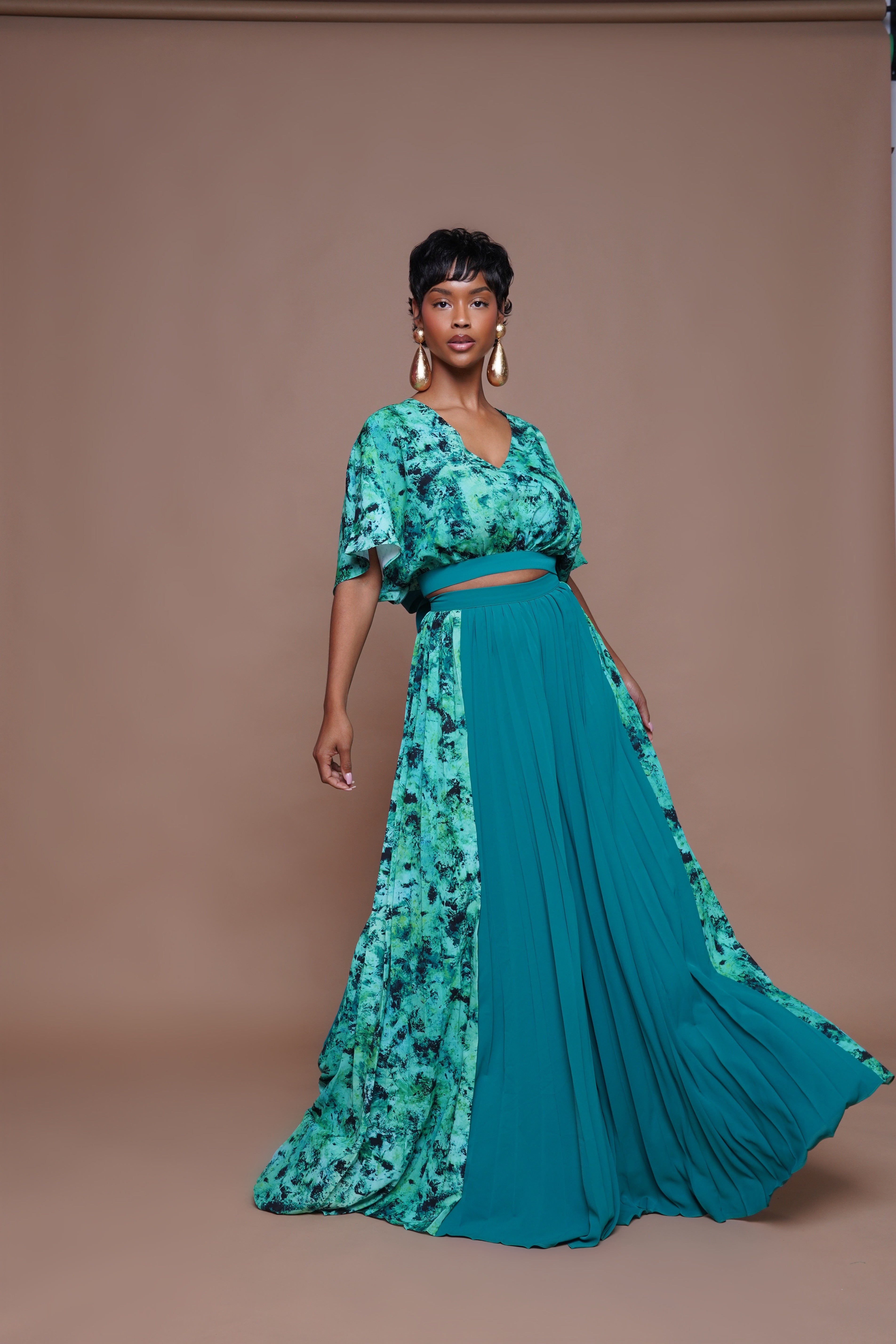 SANKOFA PLEATED PANT SET Lili Creation