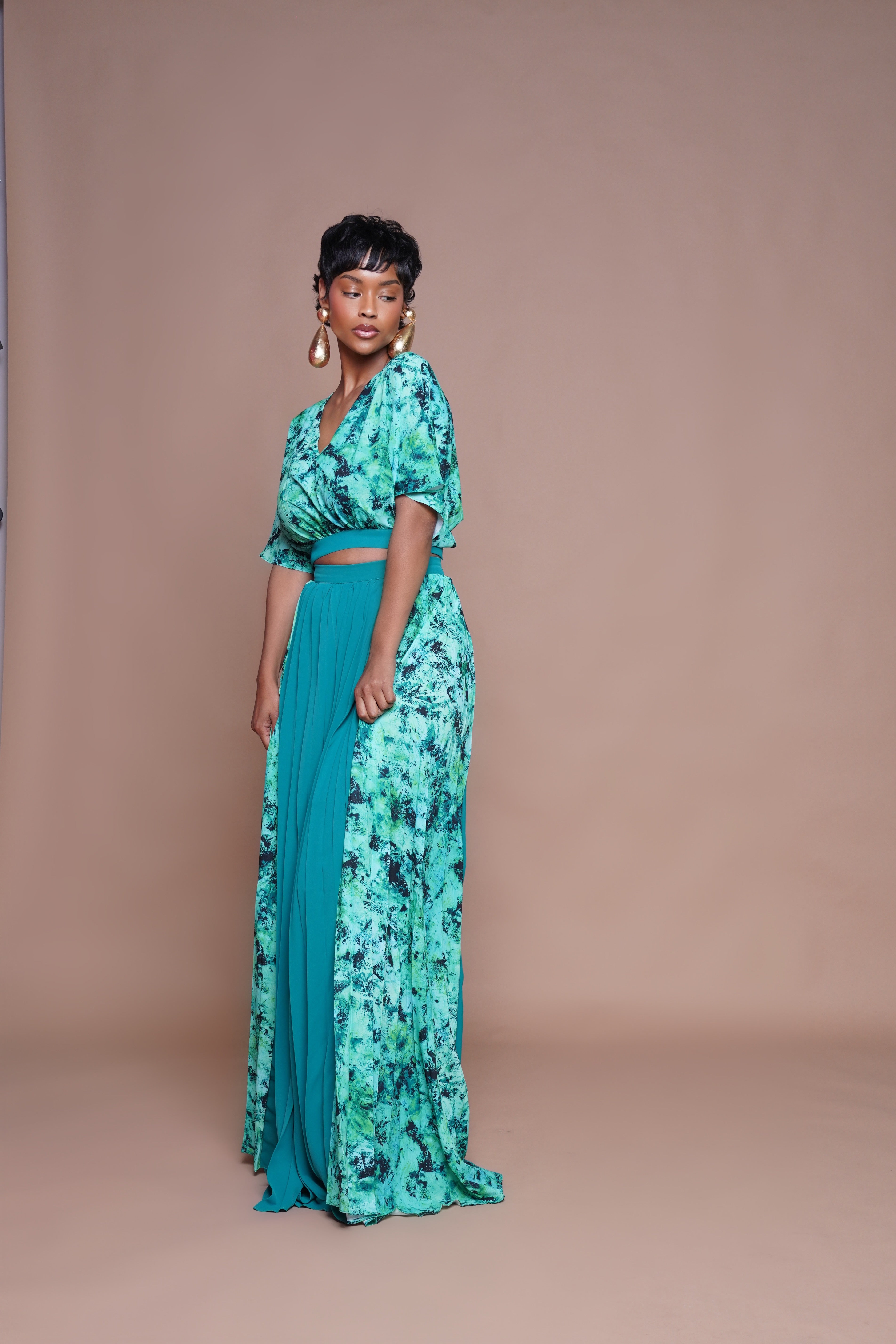 SANKOFA PLEATED PANT SET Lili Creation