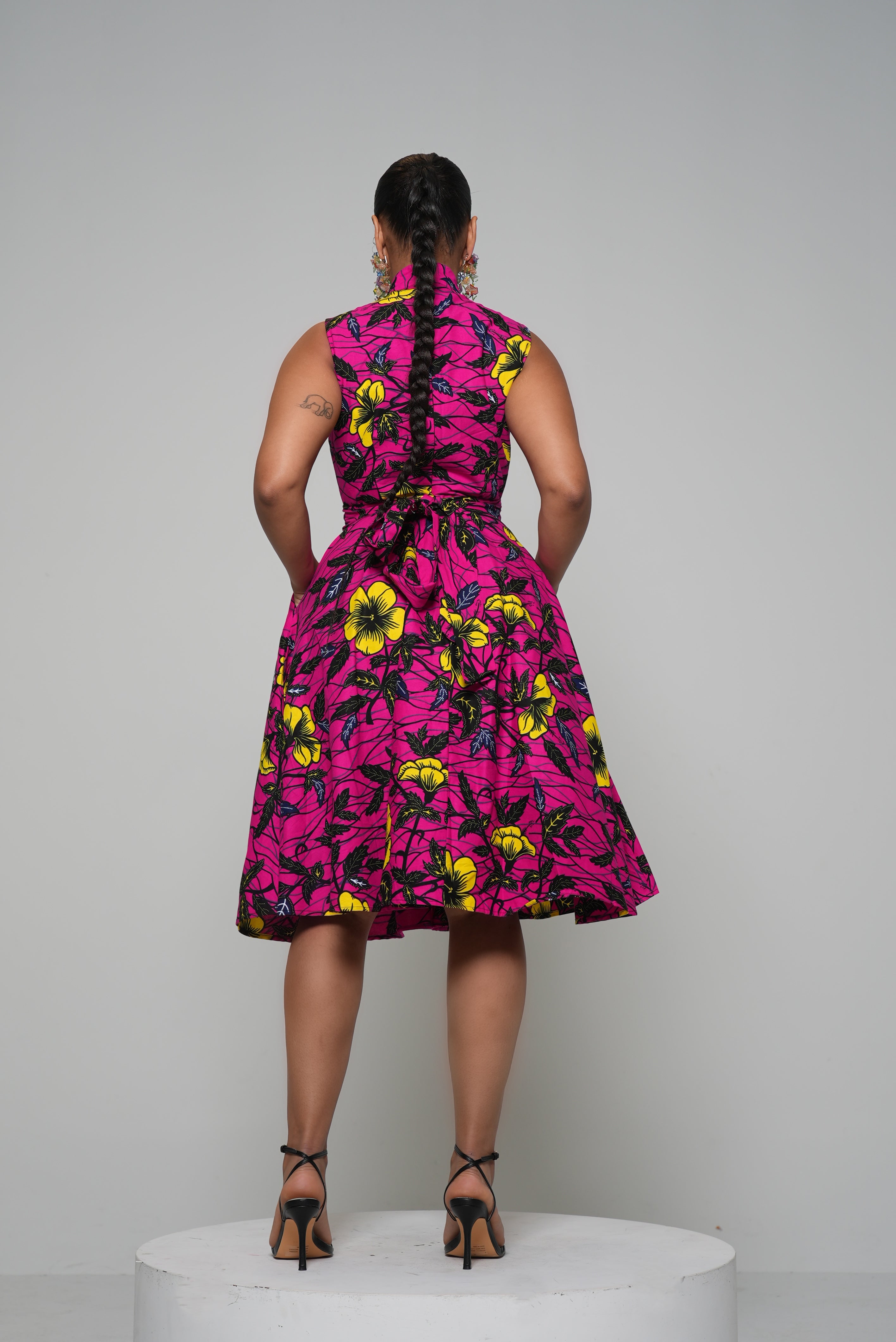 NOMA ANKARA MIDI DRESS Lili Creation