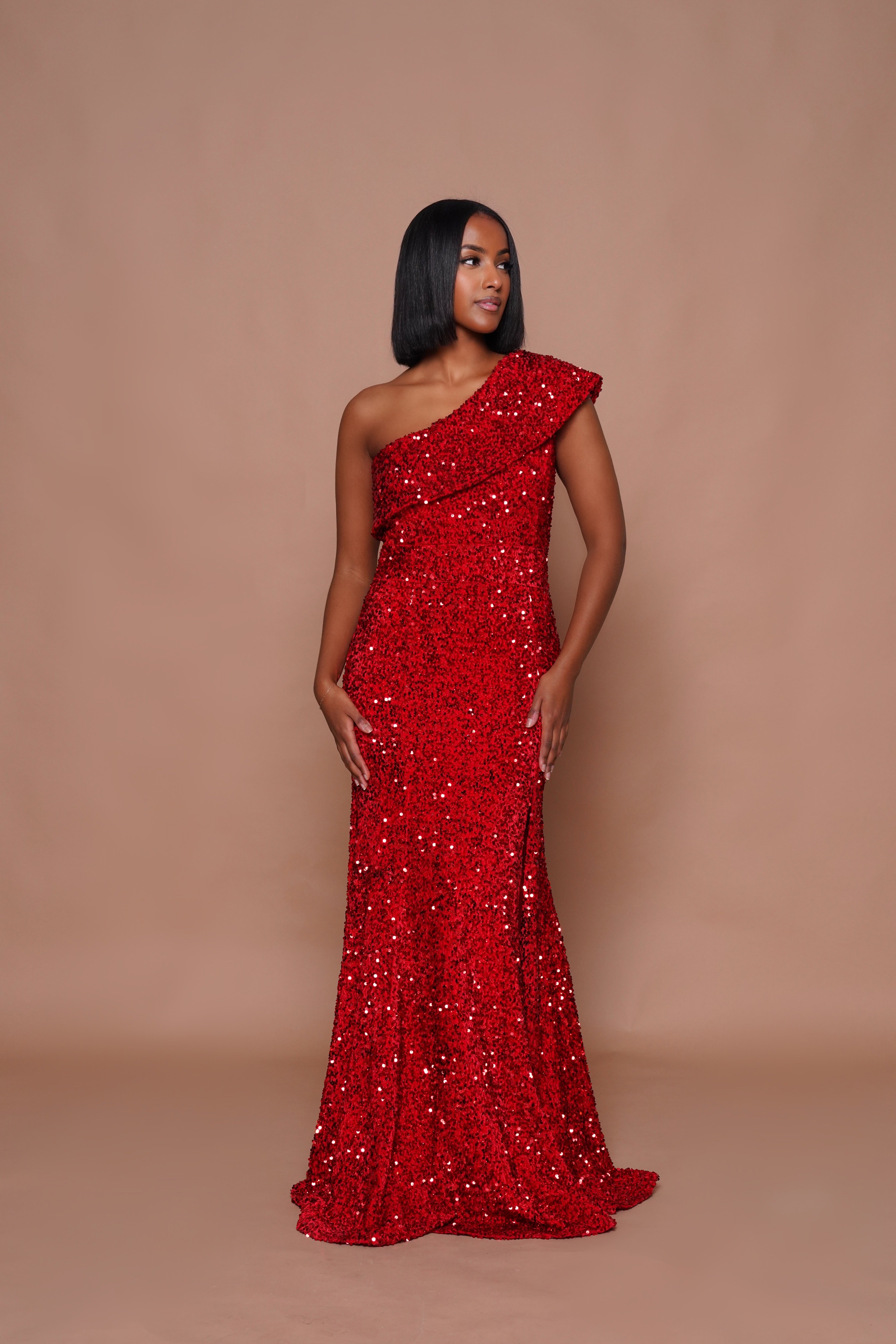 MIDNIGHT SPARKLE SEQUIN MAXIDRESS