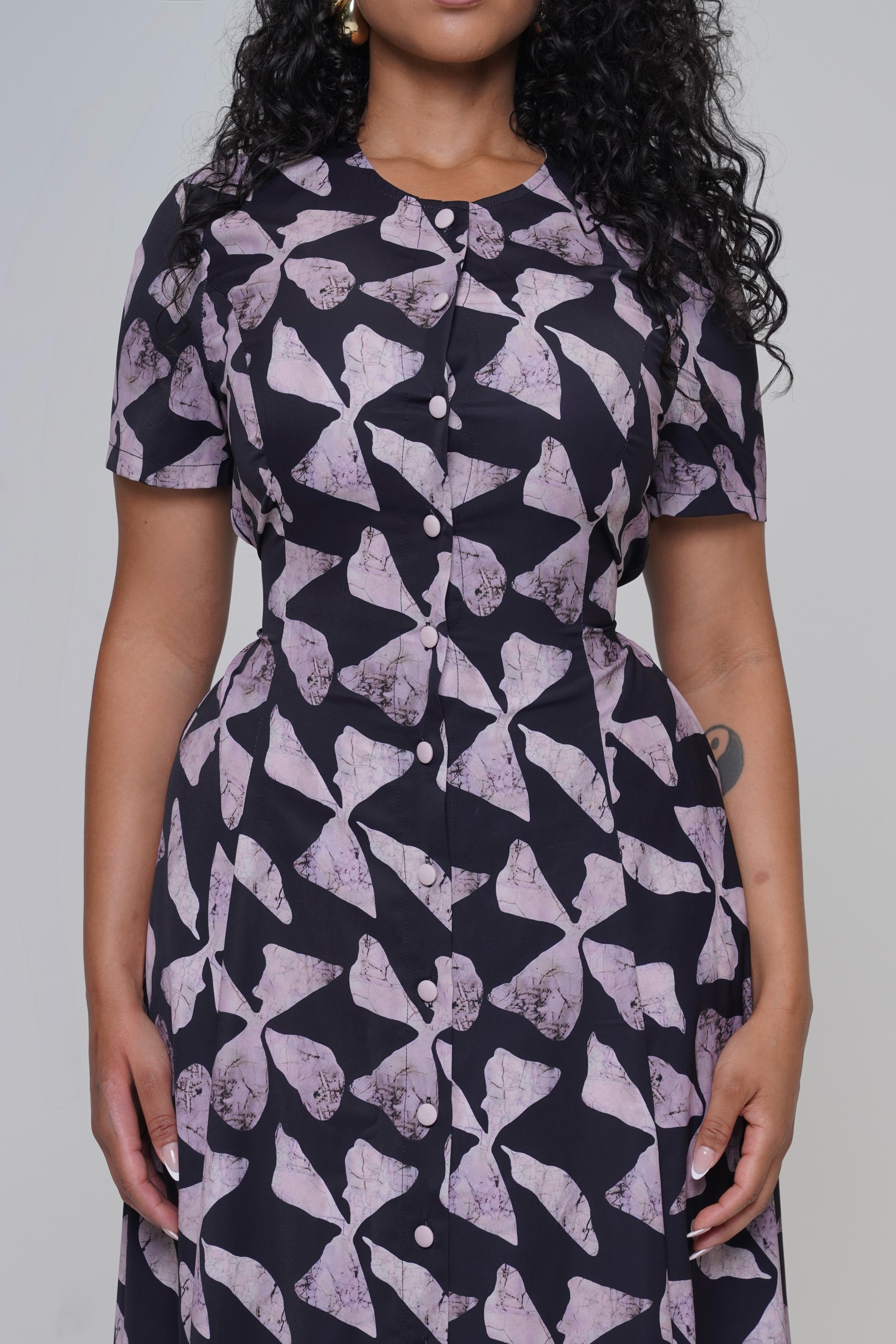 NYA MUDCLOTH MAXI DRESS Lili Creation