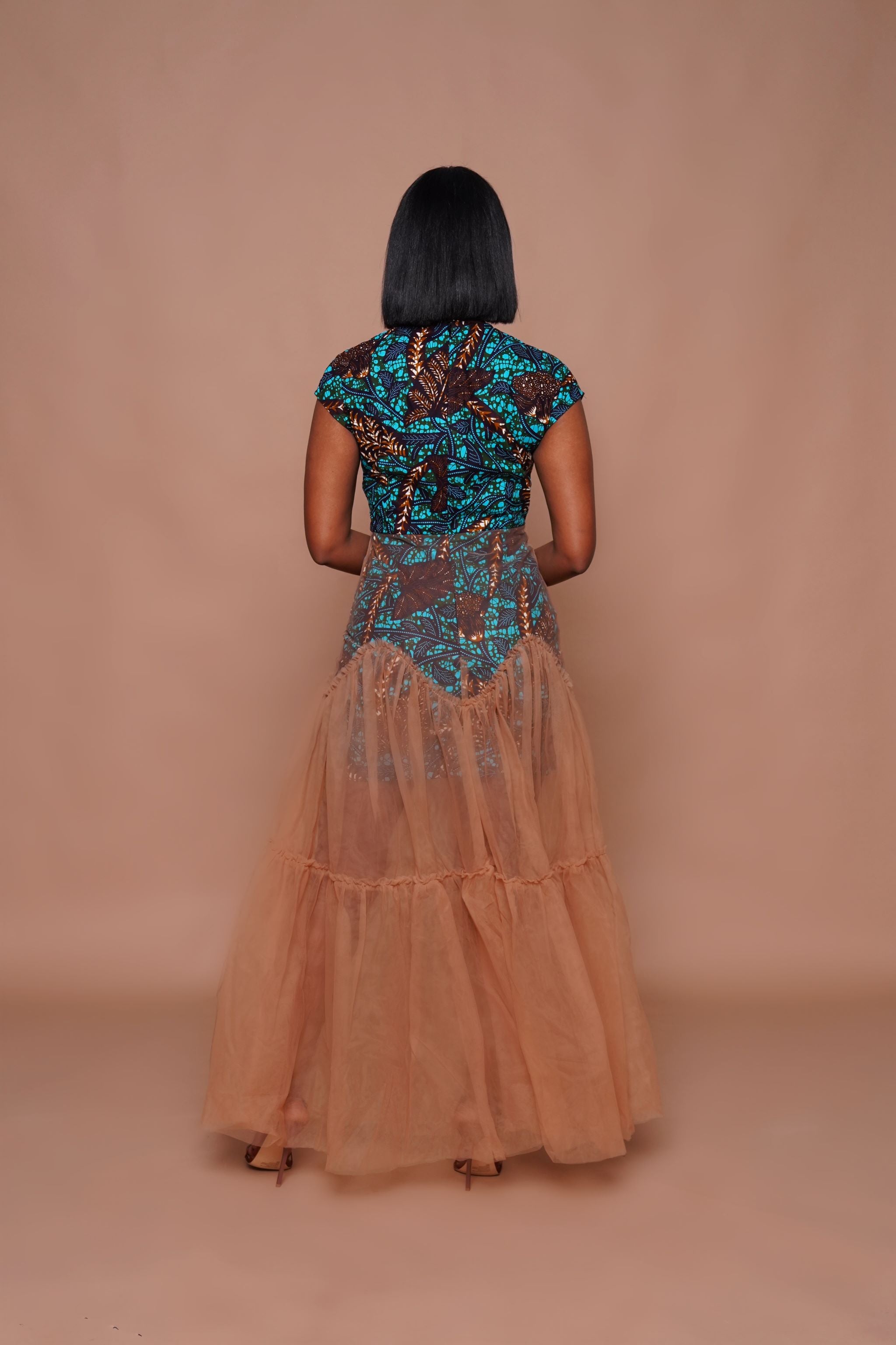 ZINA Maxi Mesh Dress – African Party Dress | Lili Creation