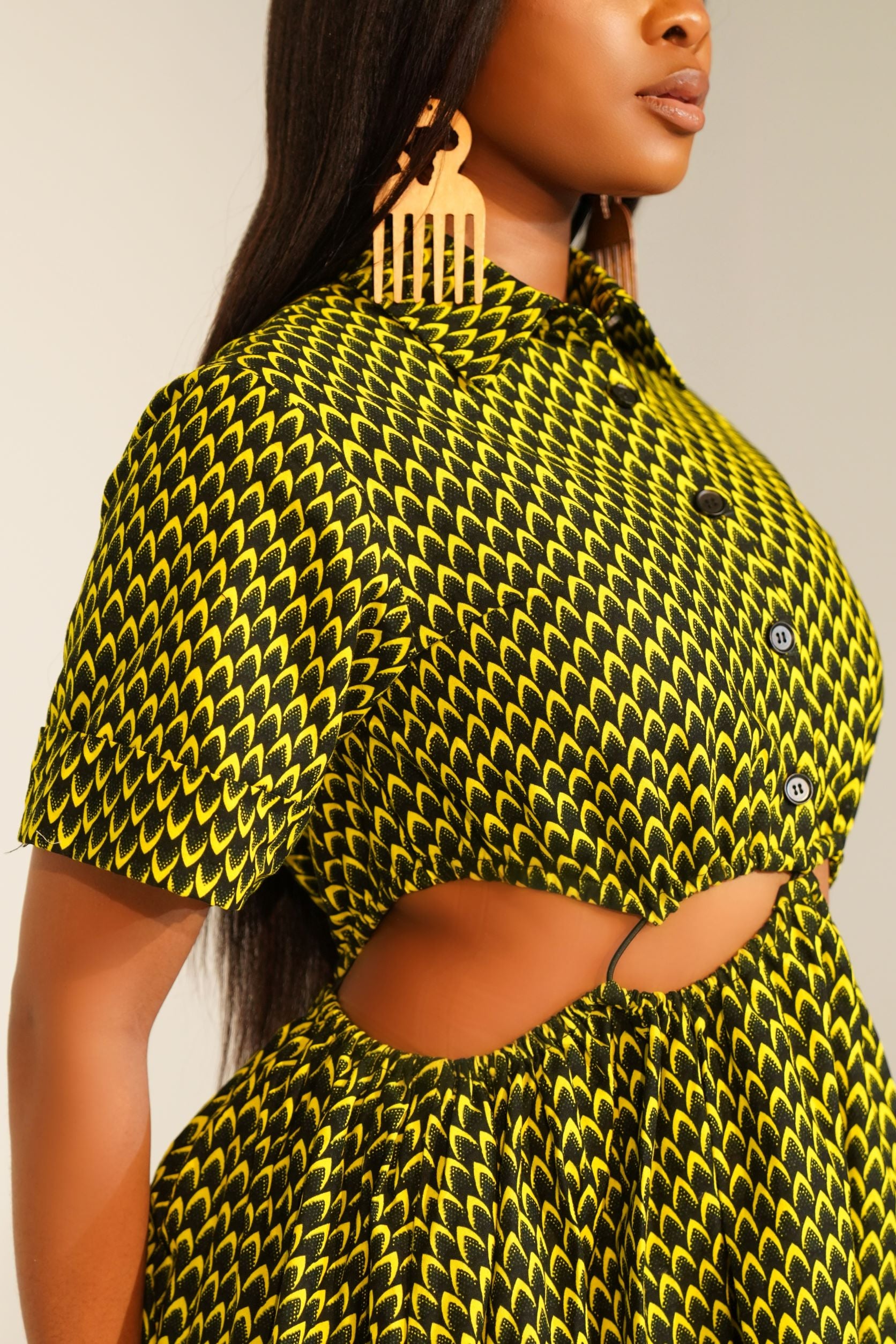 CUT OUT MIDDLE MIDI DRESS Lili Creation