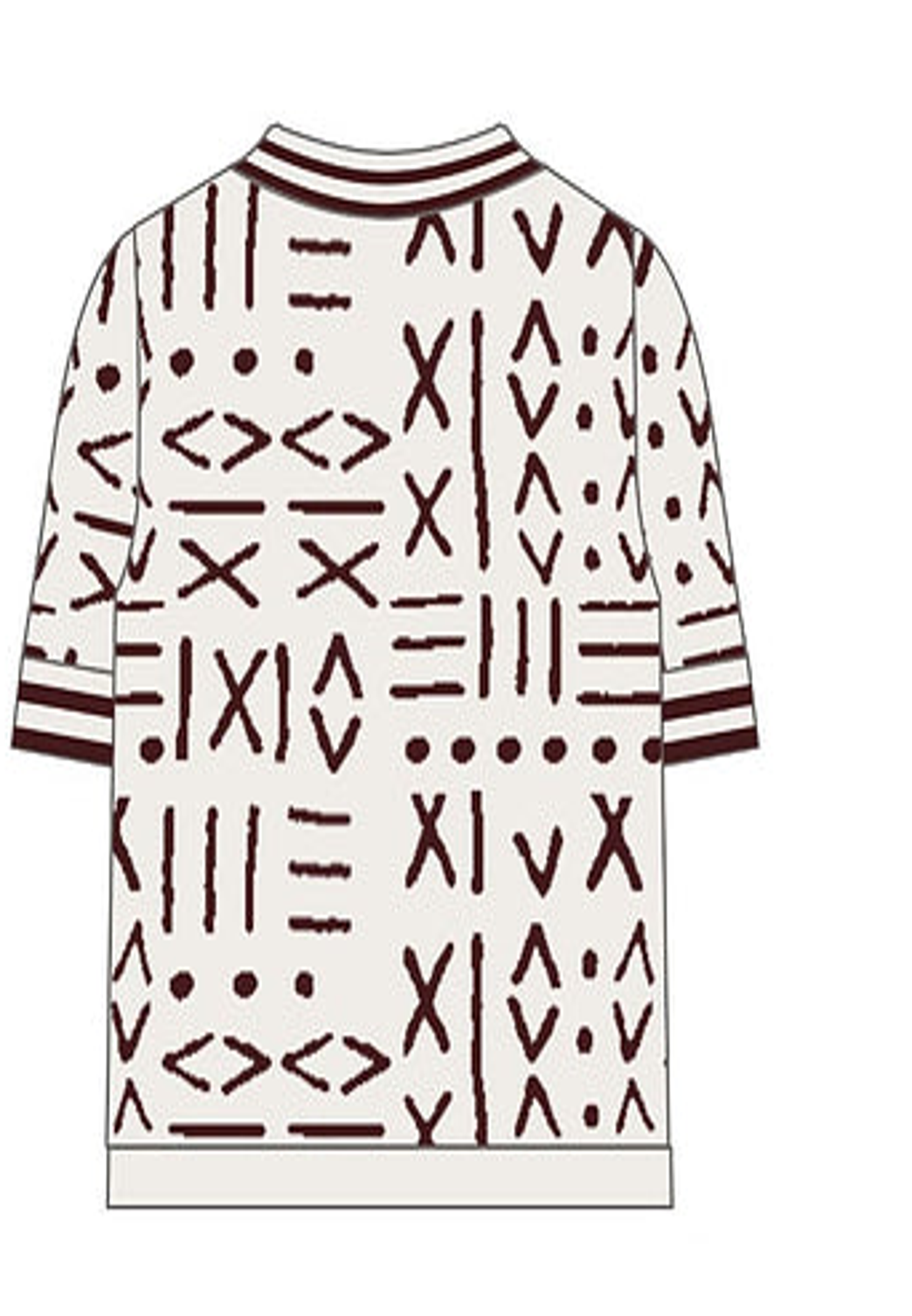 TRIBAL KNIT UNISEX POLO Lili Creation