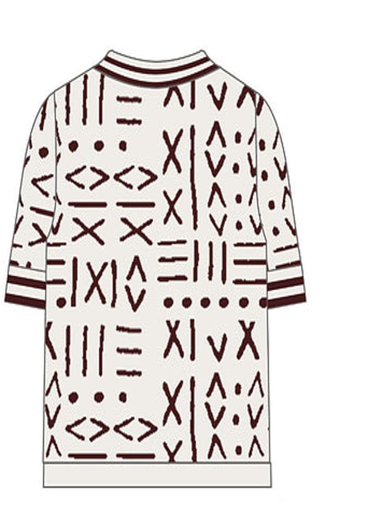 TRIBAL KNIT UNISEX POLO Lili Creation
