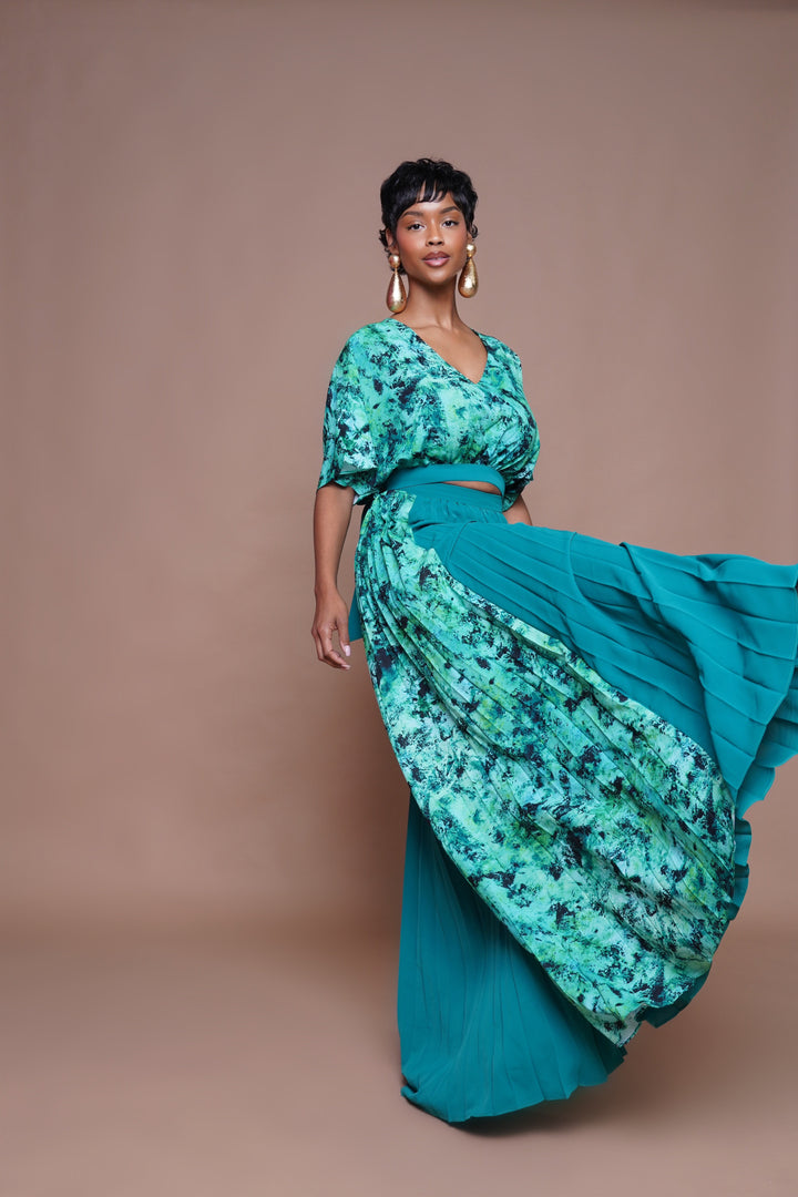 SANKOFA PLEATED PANT SET Lili Creation