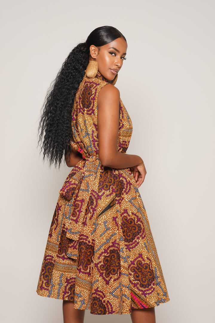 NOMA ANKARA MIDI DRESS Lili Creation