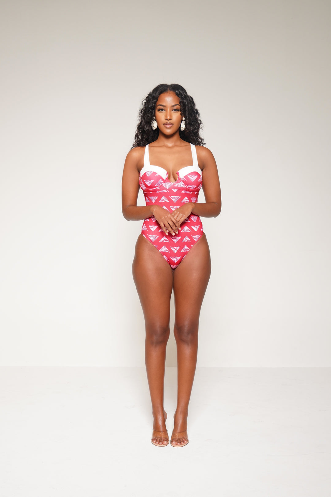 SABINA ONE PIECE IN HOT CHERRY Lili Creation