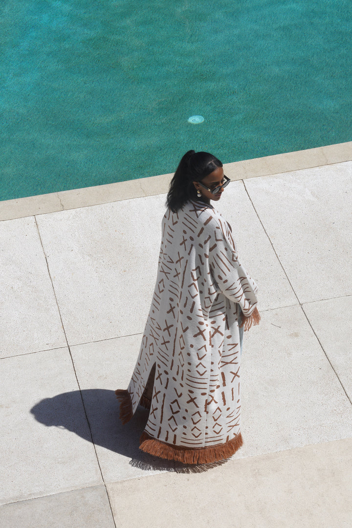TRIBAL KNIT KIMONO Lili Creation