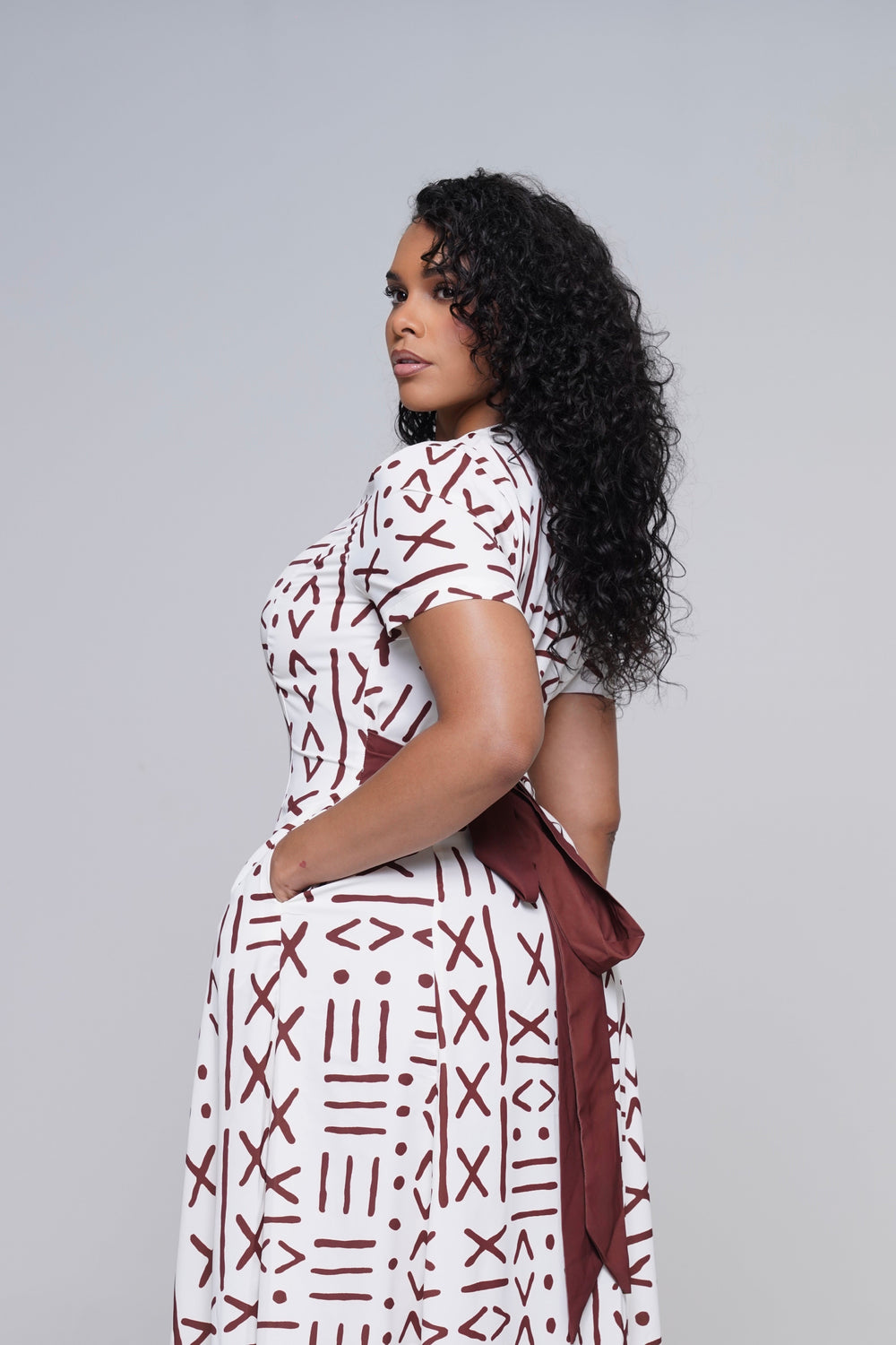 NYA MUDCLOTH MAXI DRESS Lili Creation