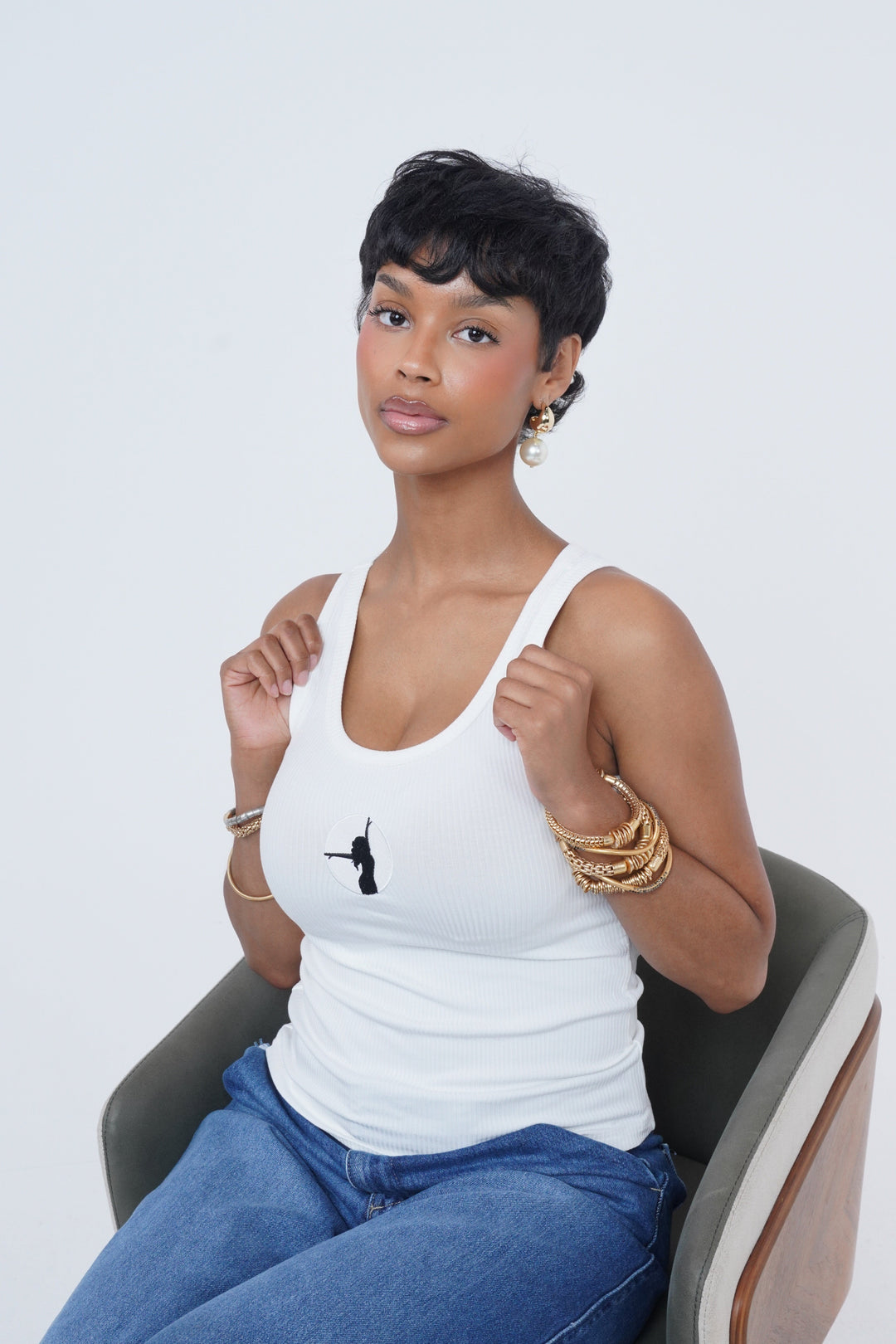 THE WHITE ESSENTIAL TANK TOP Lili Creation