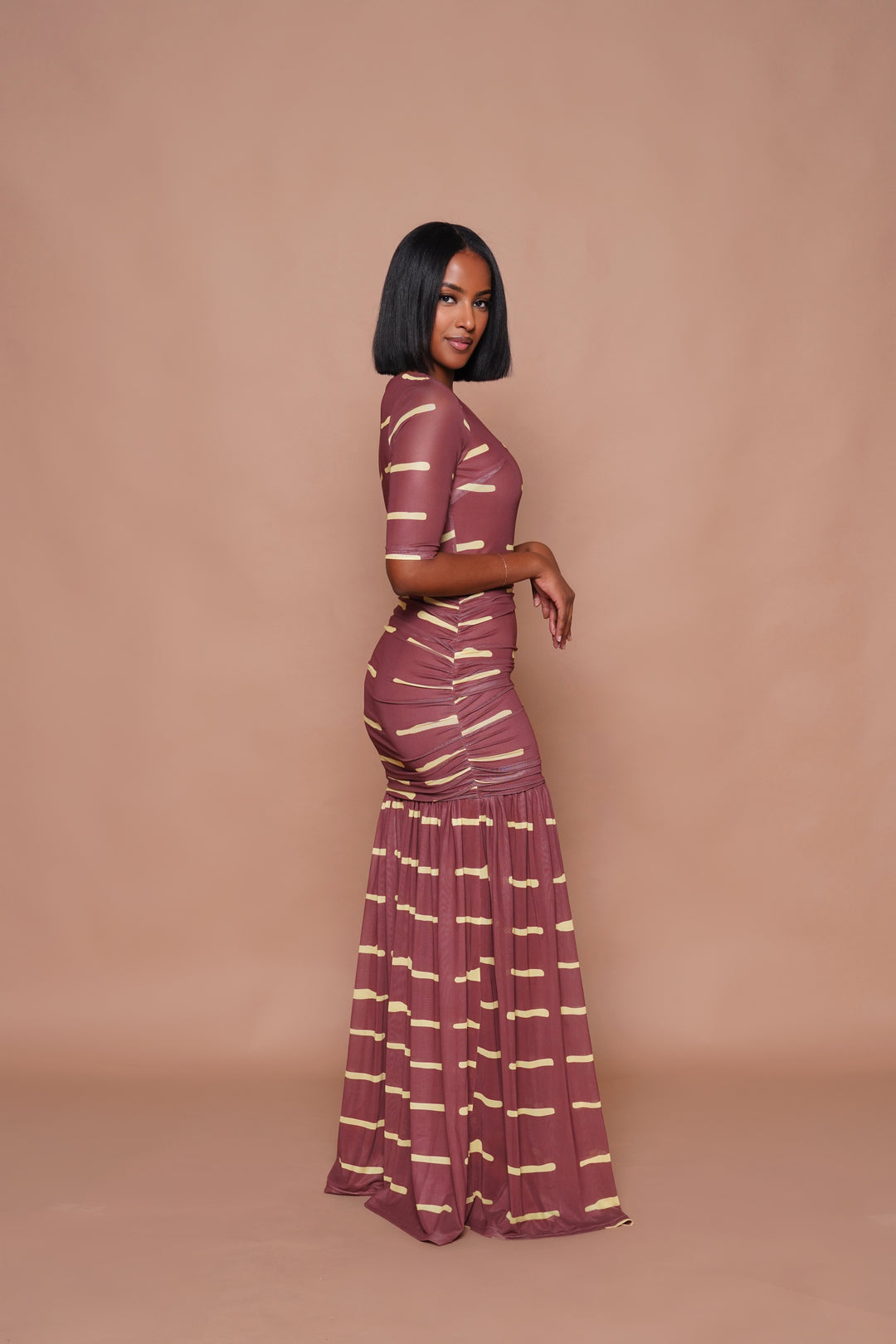 ZINA Maxi Mesh Dress – African Party Dress | Lili Creation