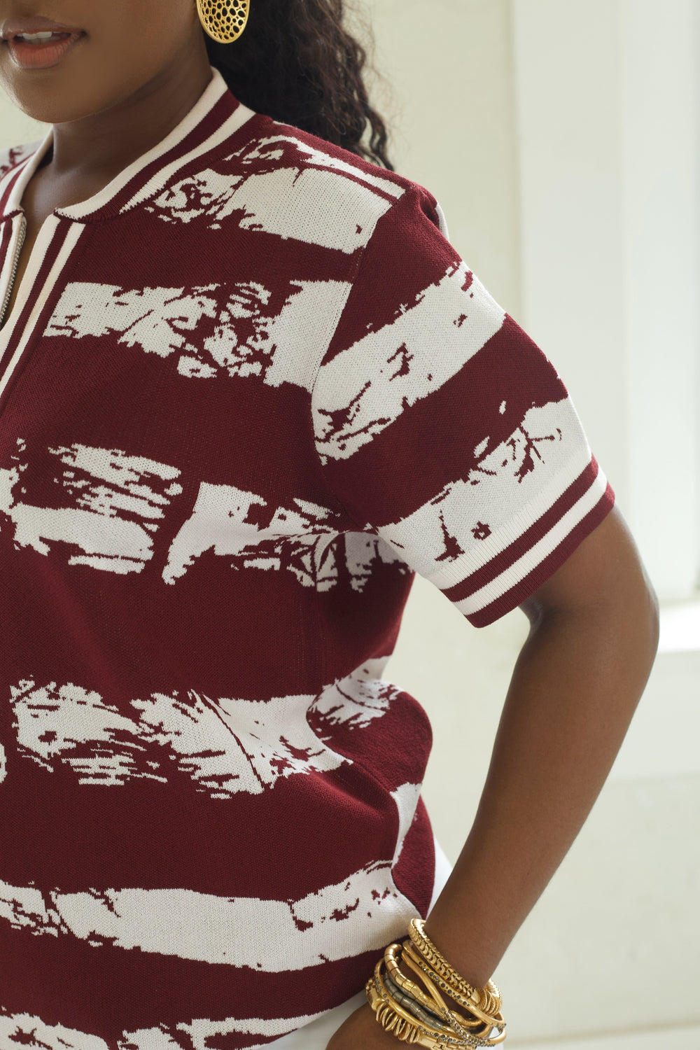 TRIBAL KNIT UNISEX POLO Lili Creation