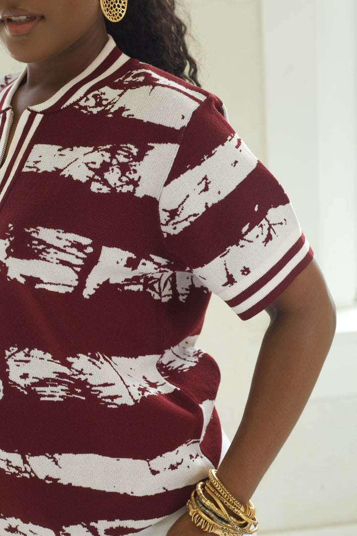 TRIBAL KNIT UNISEX POLO Lili Creation