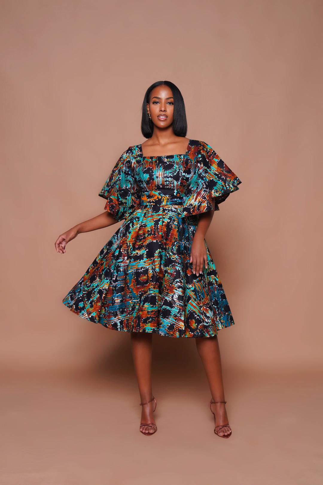 ZINA Maxi Mesh Dress – African Party Dress | Lili Creation
