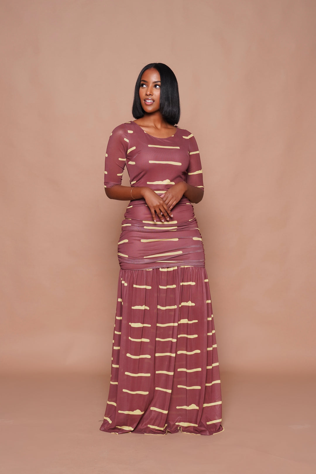 ZINA Maxi Mesh Dress – African Party Dress | Lili Creation