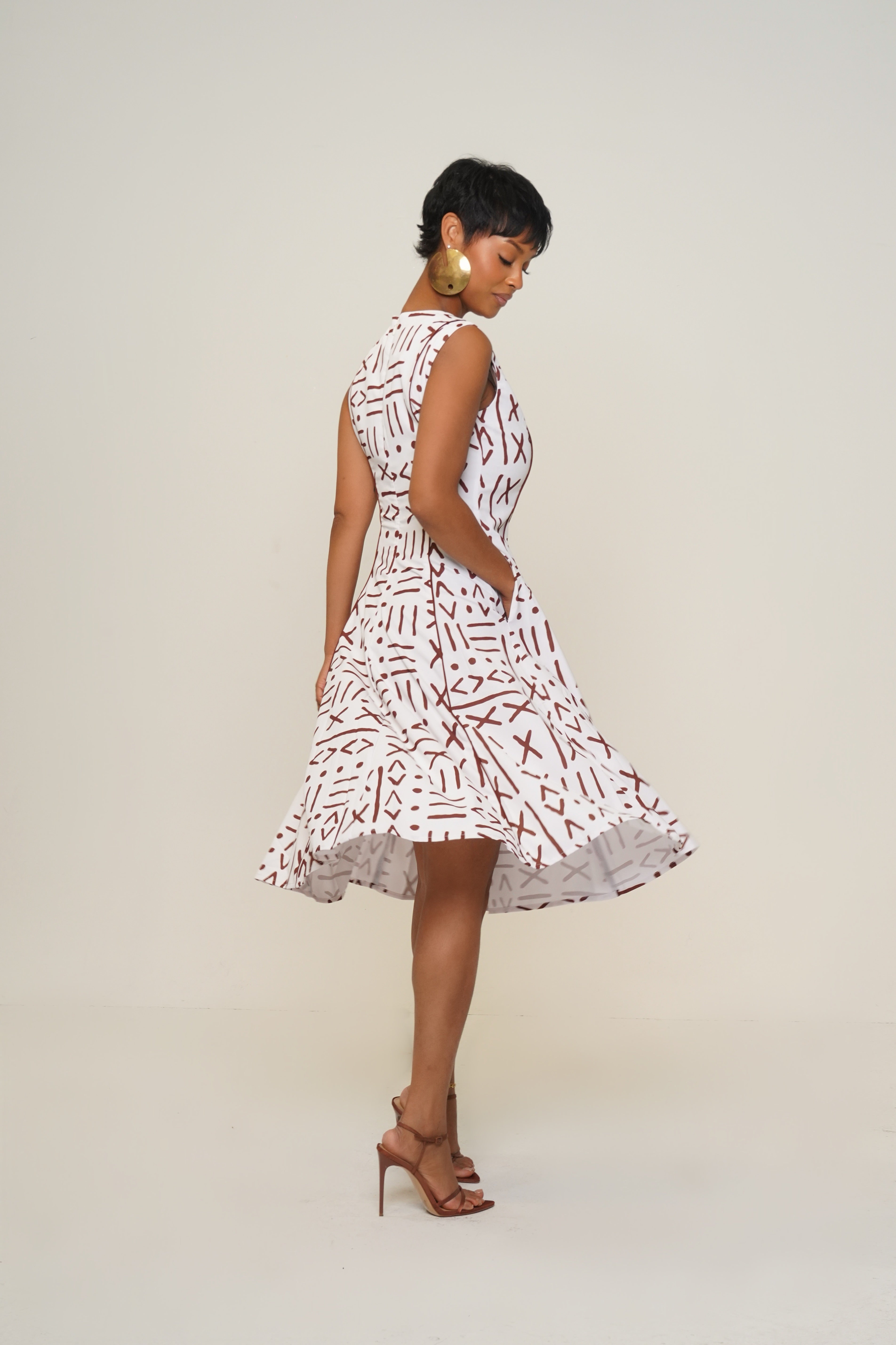 SAHARA FLARE MIDI DRESS Lili Creation