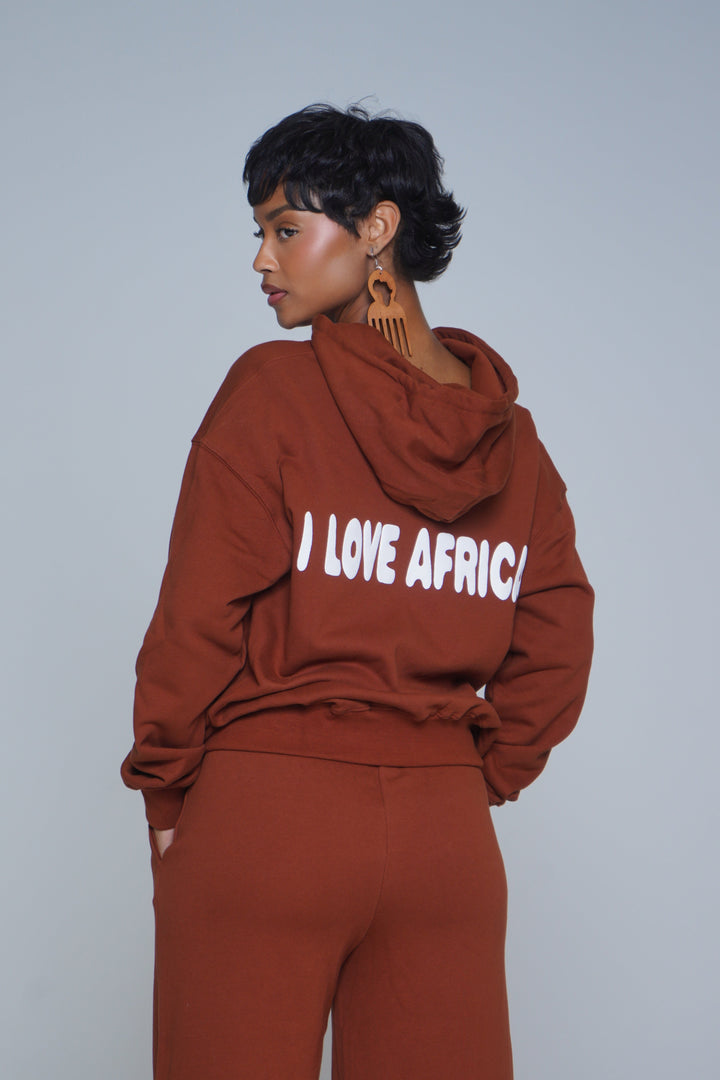 I LOVE AFRICA HOODIE SET PANT Lili Creation