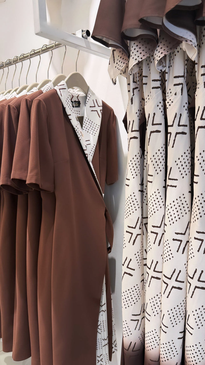 LILI CREATION ASYMETRIC PLETAED BLAZER DRESS Lili Creation