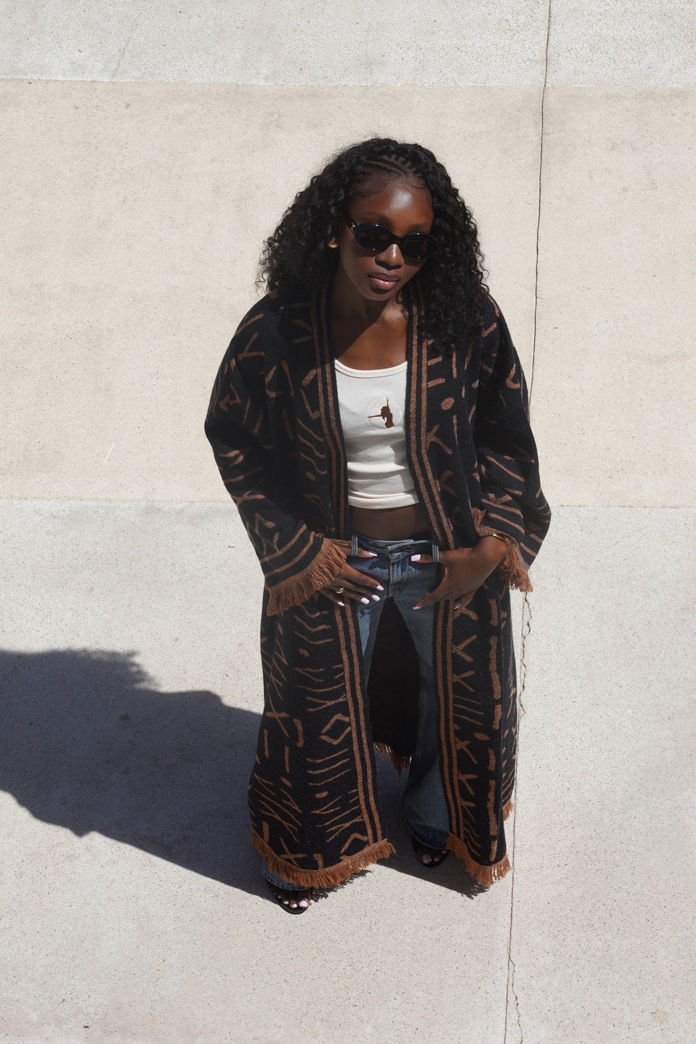 TRIBAL KNIT KIMONO Lili Creation