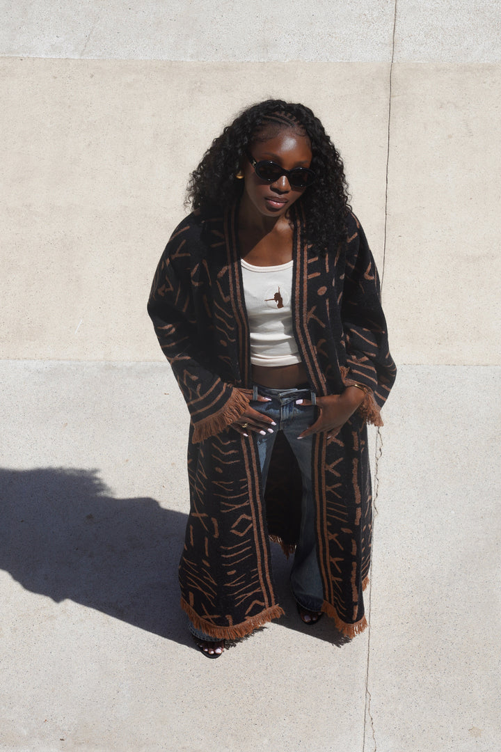 TRIBAL KNIT KIMONO Lili Creation