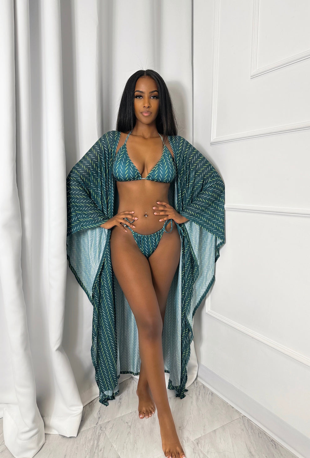 WOMEN'S PACIFIC PRINT COVER UP Lili Creation