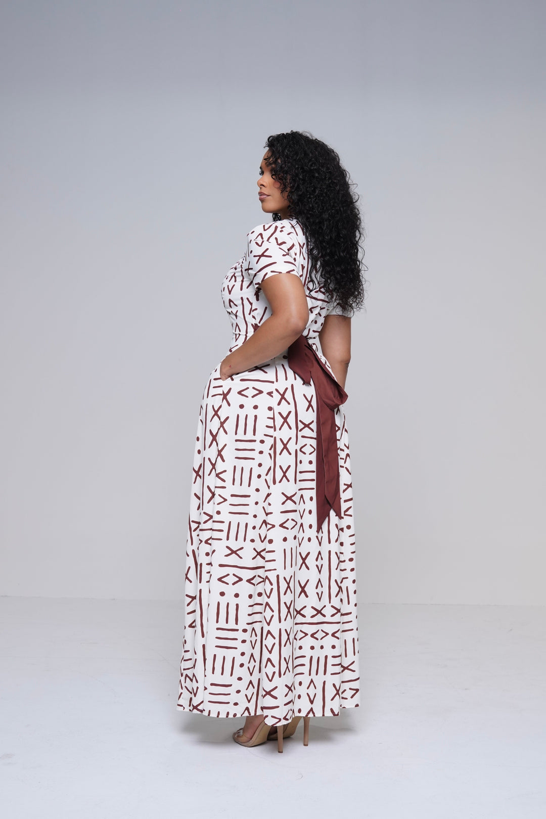 NYA MUDCLOTH MAXI DRESS Lili Creation