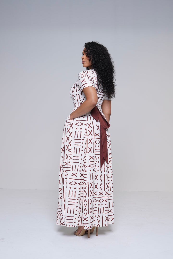 NYA MUDCLOTH MAXI DRESS Lili Creation