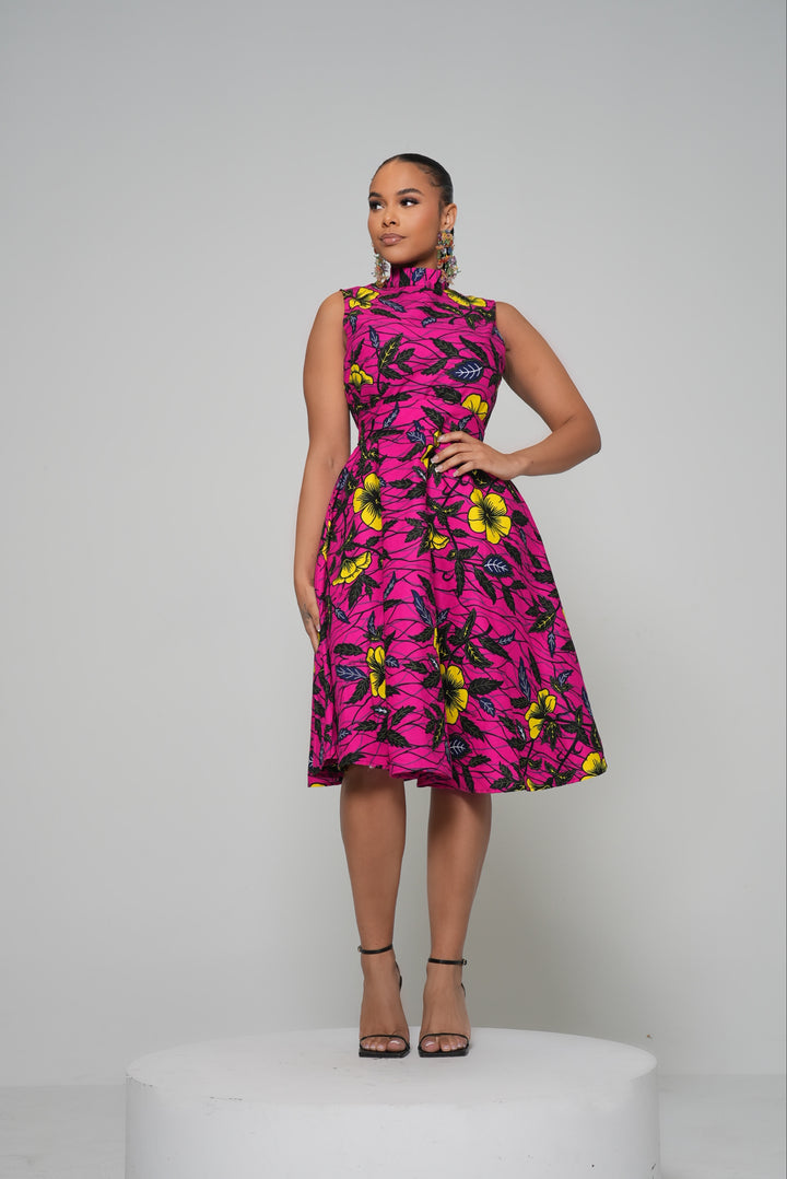NOMA ANKARA MIDI DRESS Lili Creation