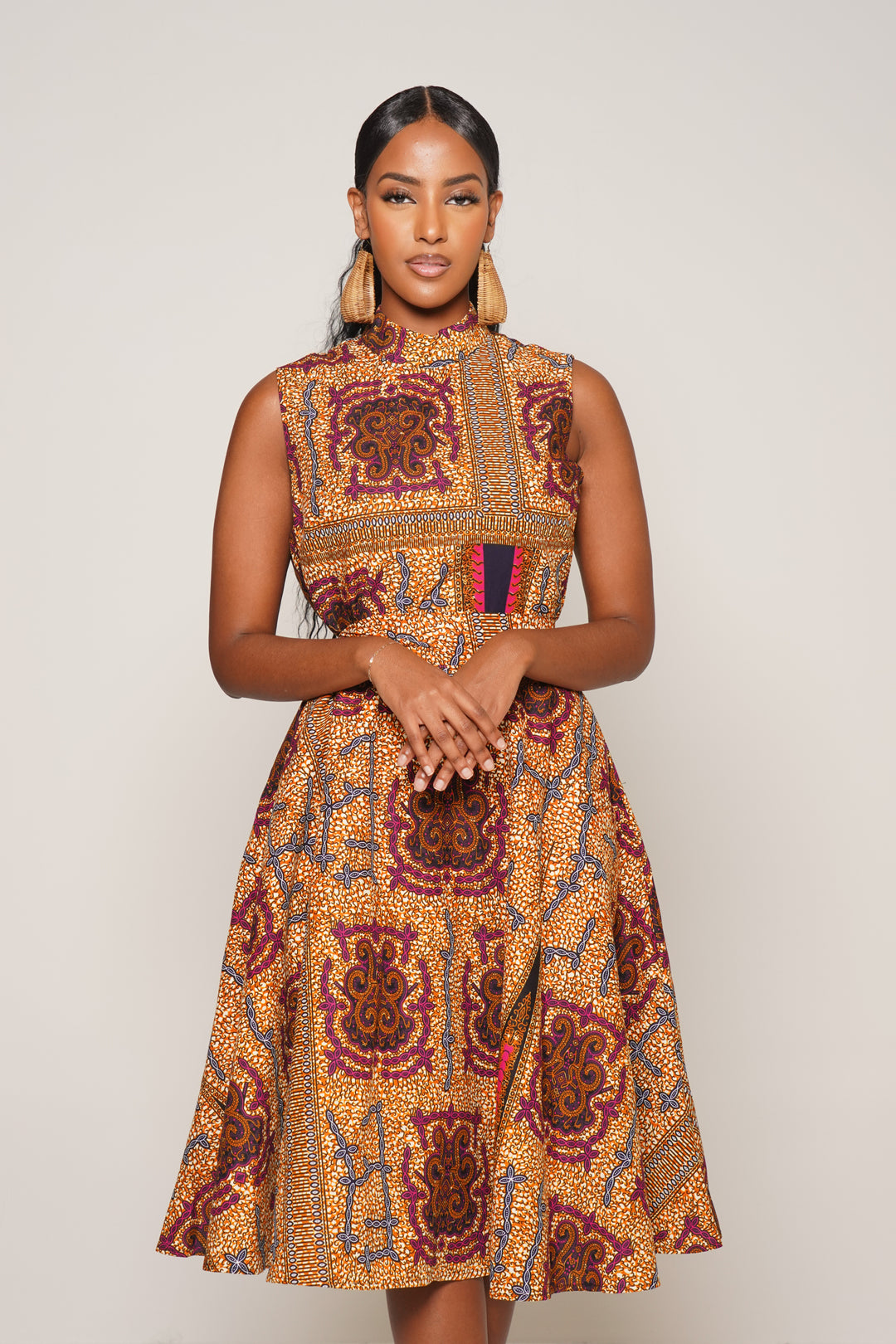 NOMA ANKARA MIDI DRESS Lili Creation