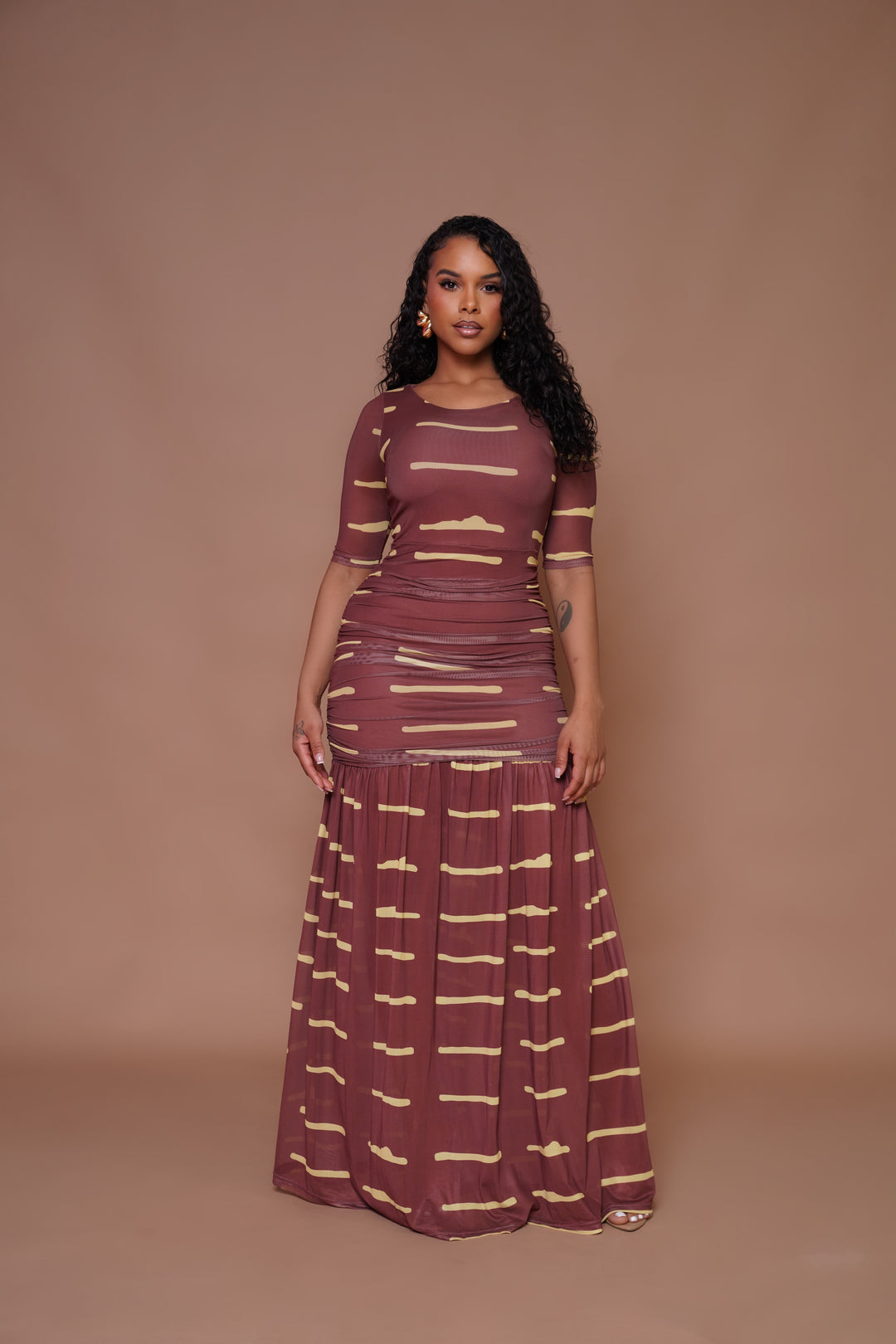ZINA Maxi Mesh Dress – African Party Dress | Lili Creation