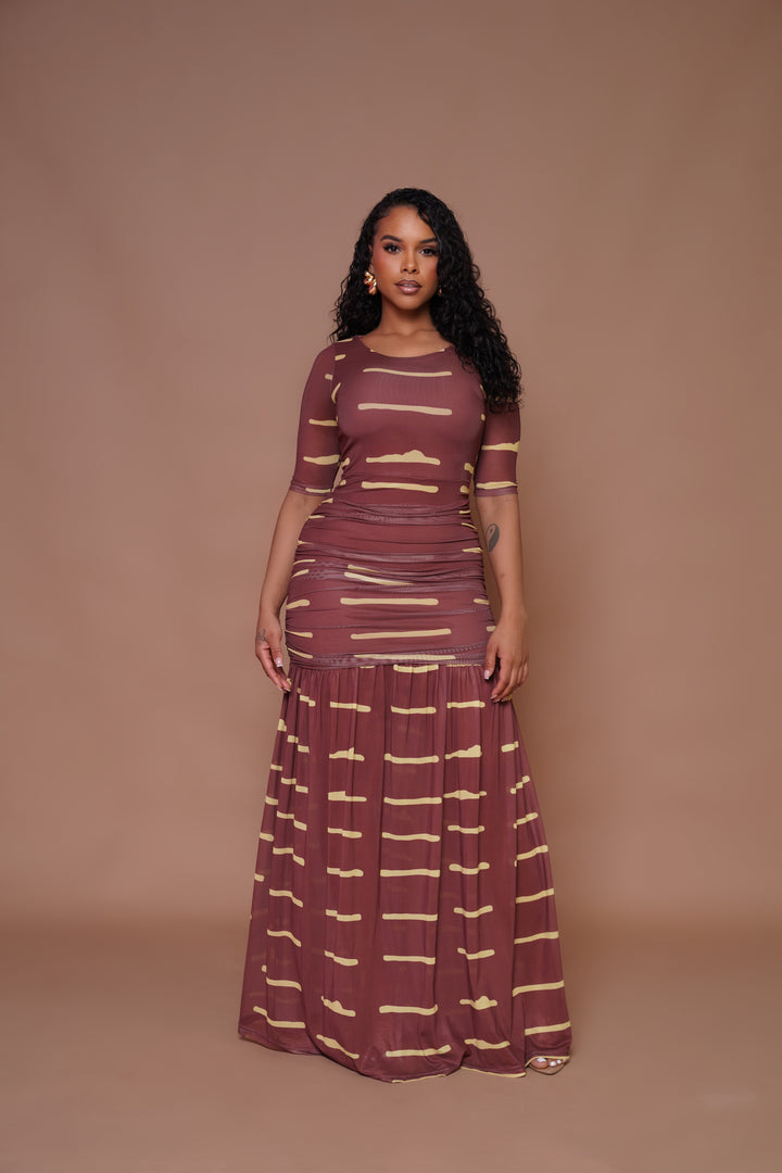 ZINA Maxi Mesh Dress – African Party Dress | Lili Creation