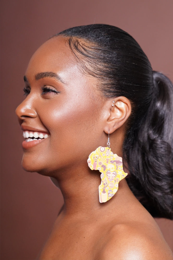 AFRICA STATEMENT EARRINGS Lili Creation