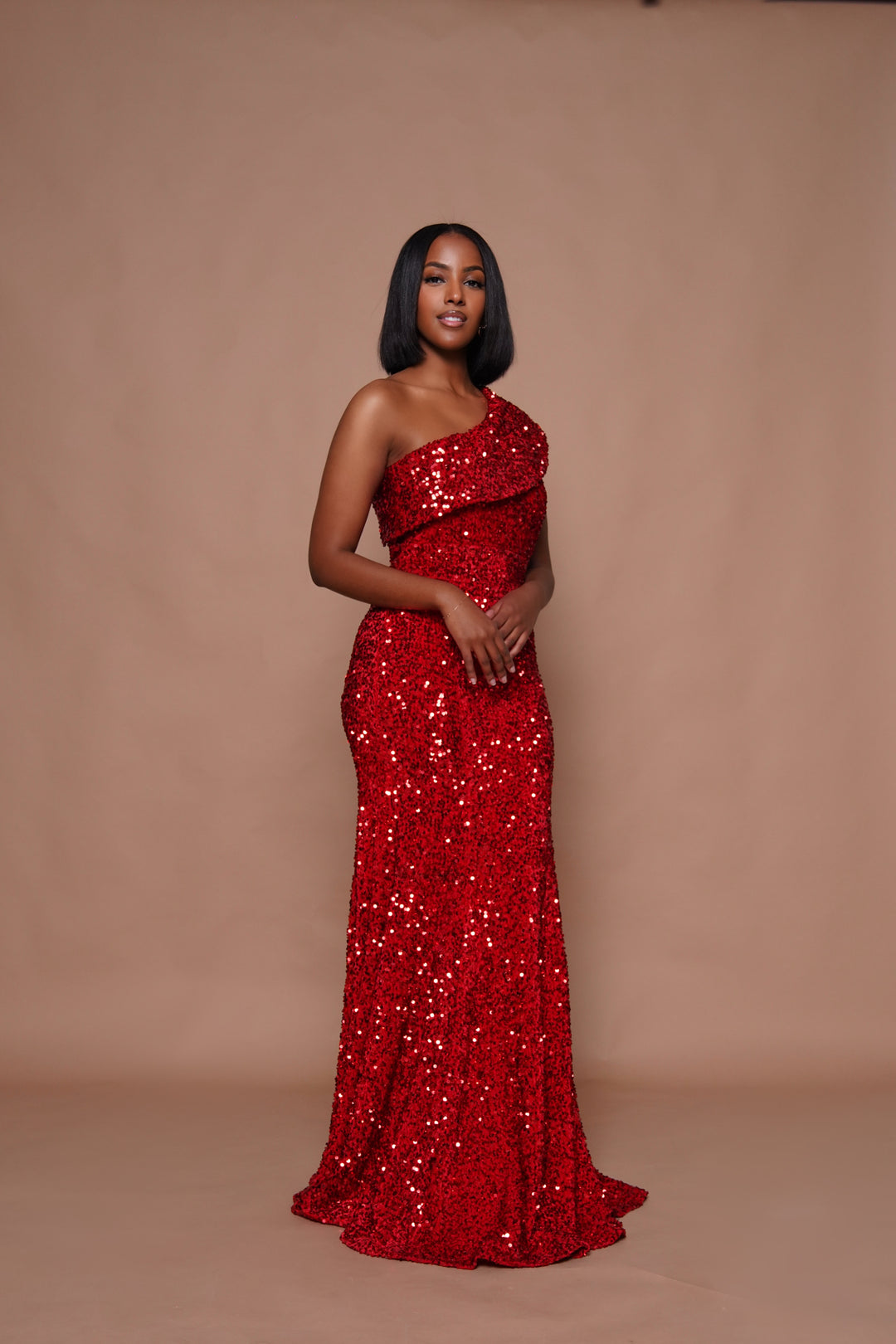 MIDNIGHT SPARKLE SEQUIN MAXIDRESS