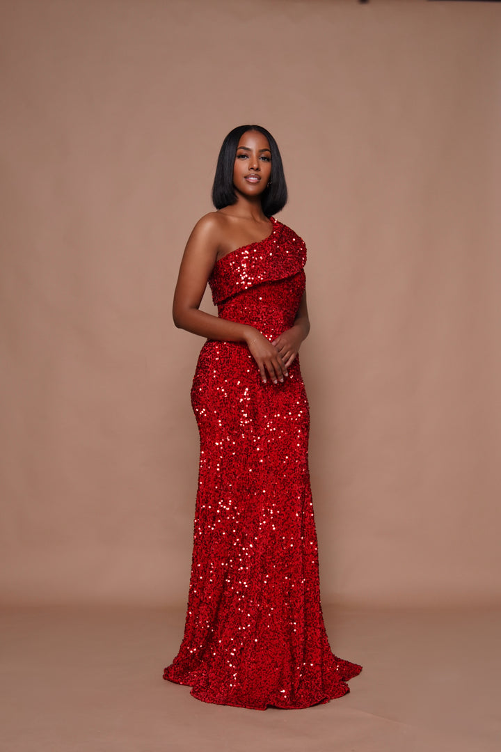 MIDNIGHT SPARKLE SEQUIN MAXIDRESS