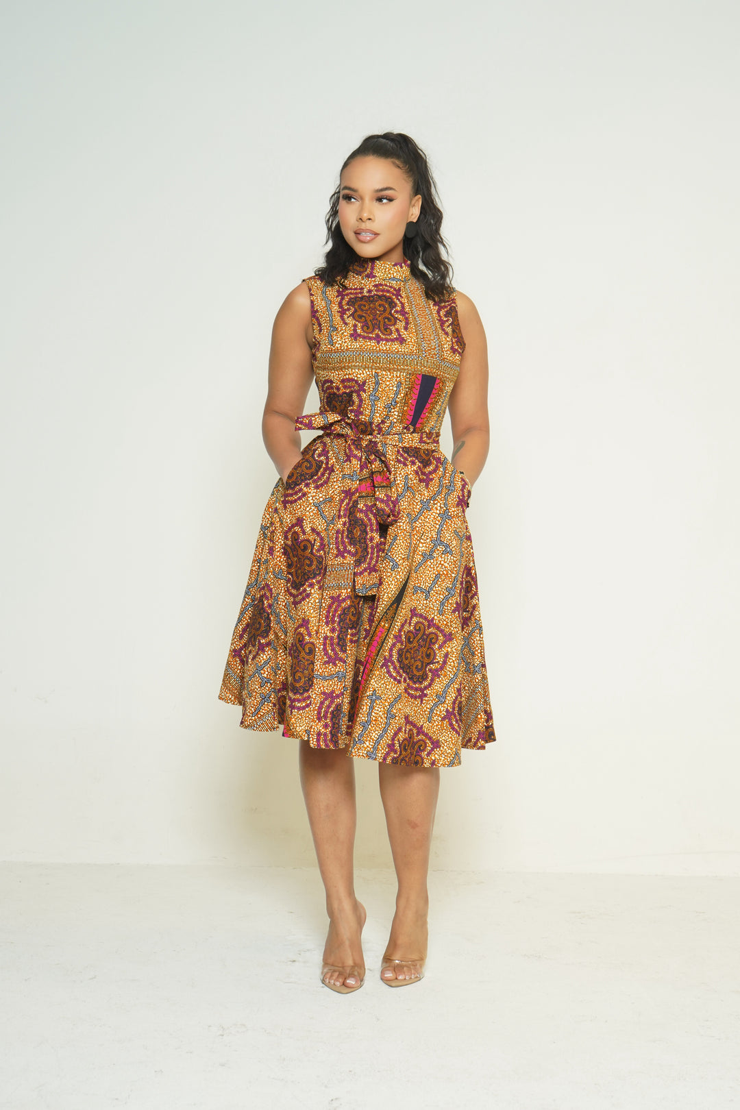 NOMA ANKARA MIDI DRESS Lili Creation