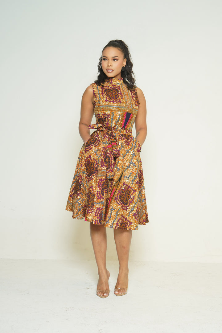 NOMA ANKARA MIDI DRESS Lili Creation