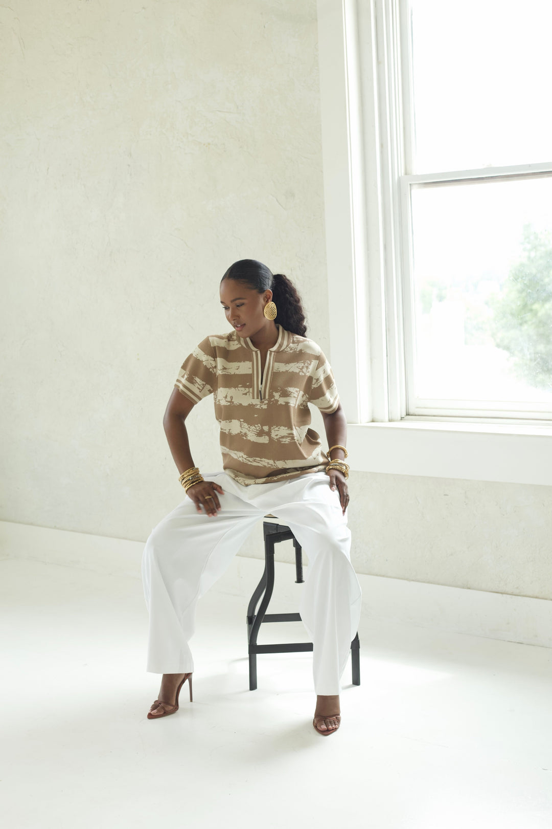 TRIBAL KNIT UNISEX POLO Lili Creation