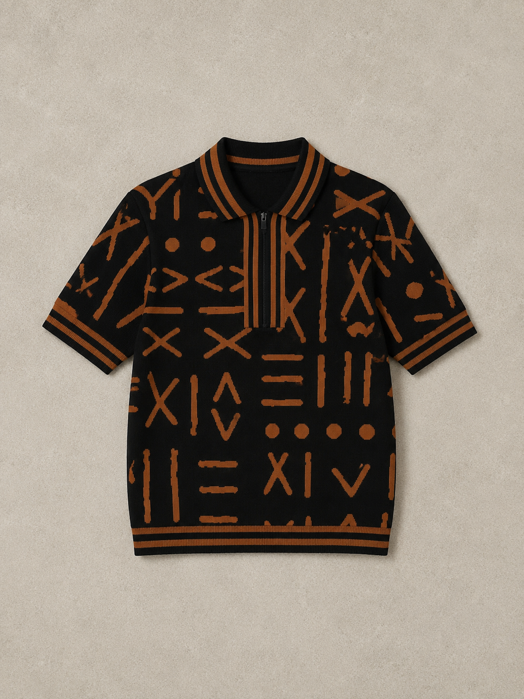 TRIBAL KNIT UNISEX POLO Lili Creation