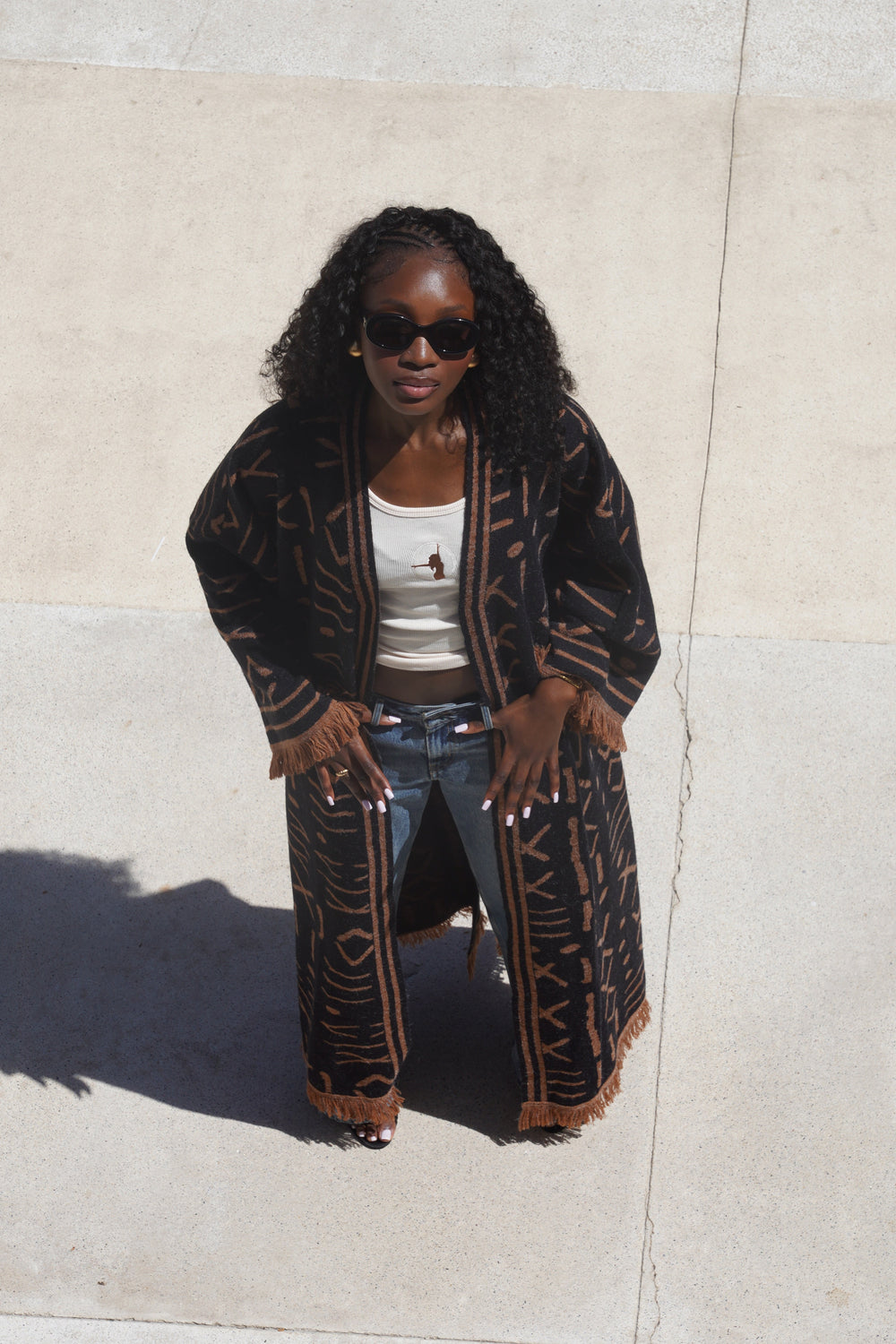 TRIBAL KNIT KIMONO Lili Creation