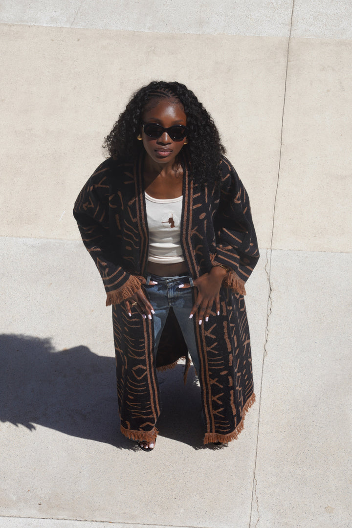 TRIBAL KNIT KIMONO Lili Creation
