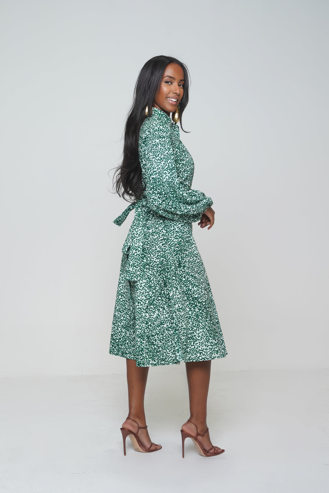 KEMI ANKARA MIDI DRESS Lili Creation