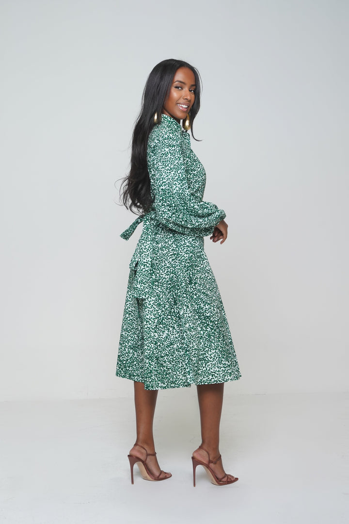 KEMI ANKARA MIDI DRESS Lili Creation