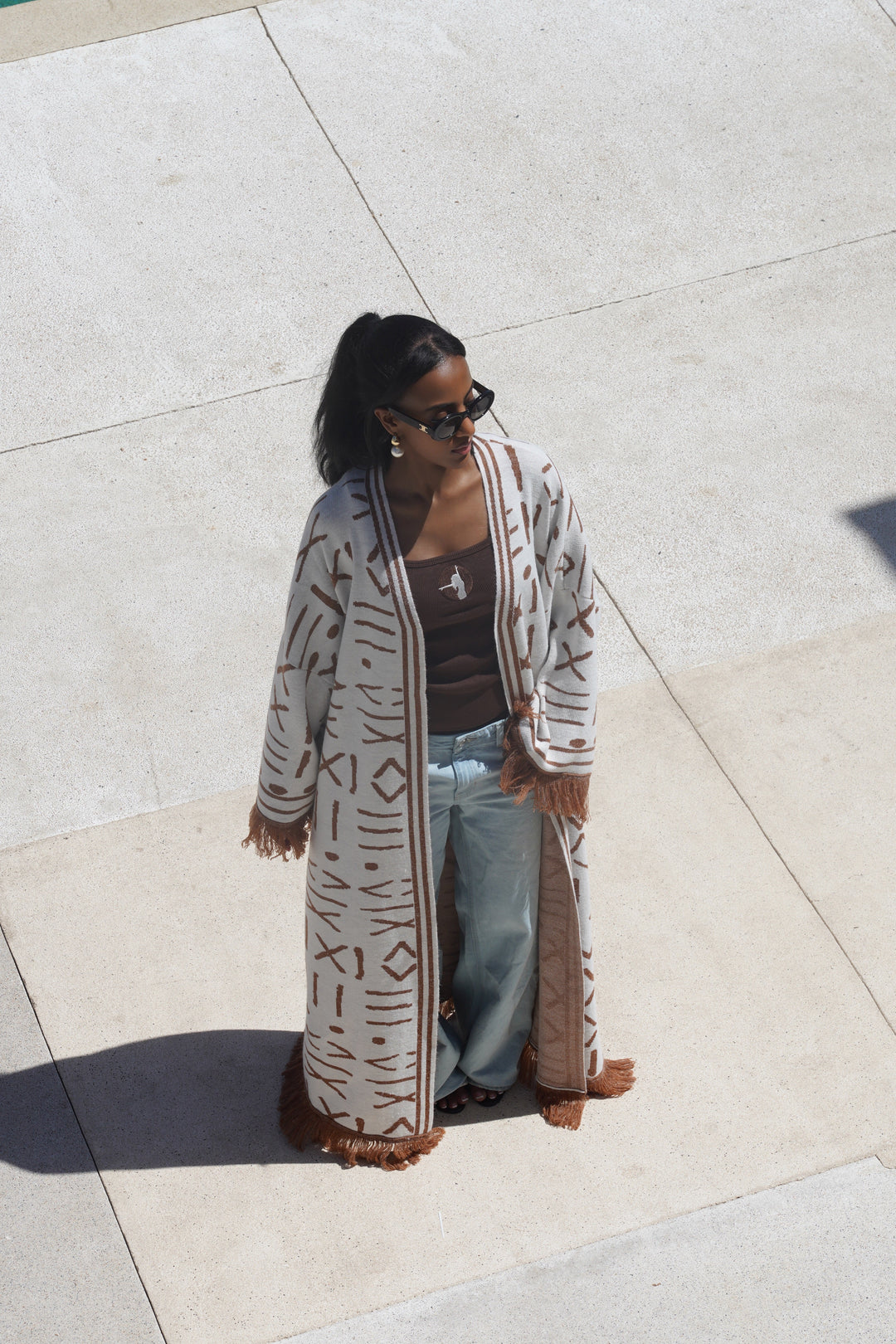 TRIBAL KNIT KIMONO Lili Creation
