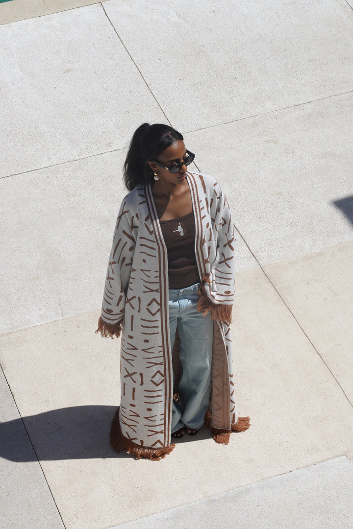 TRIBAL KNIT KIMONO Lili Creation