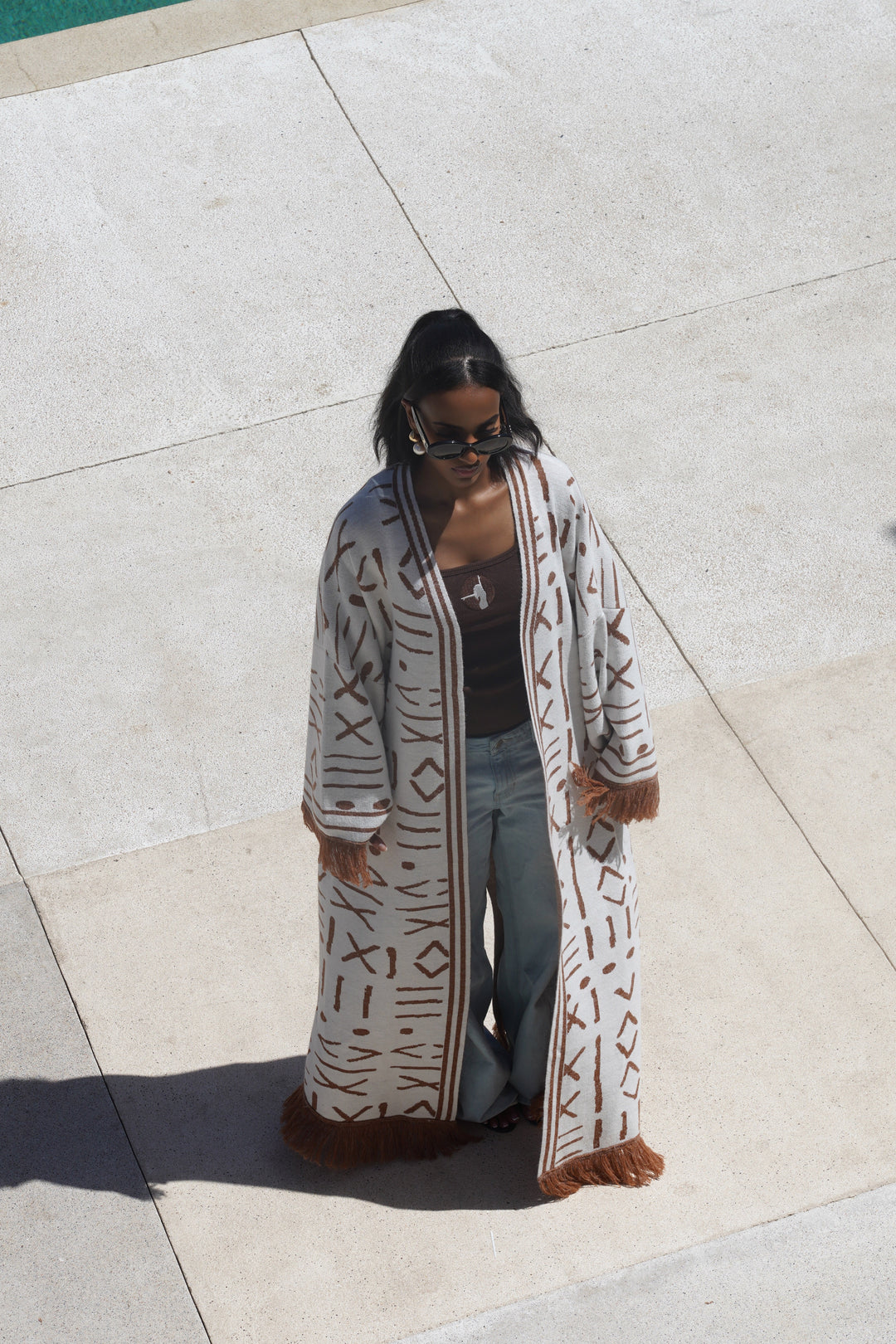 TRIBAL KNIT KIMONO Lili Creation