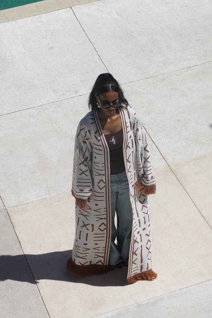 TRIBAL KNIT KIMONO Lili Creation