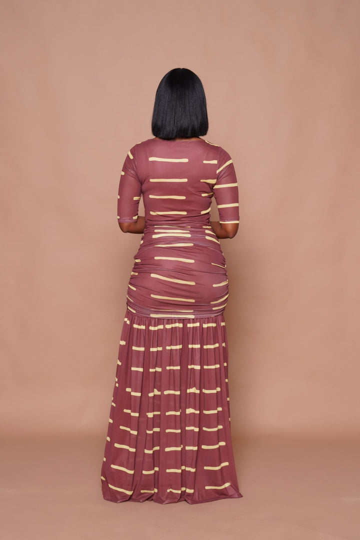ZINA Maxi Mesh Dress – African Party Dress | Lili Creation