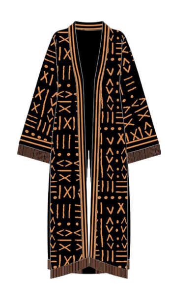 TRIBAL KNIT KIMONO Lili Creation
